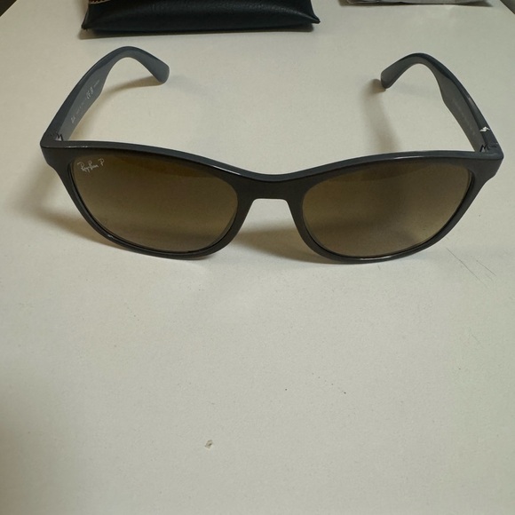 Polarized Ray Ban 4374 6600M2 Brown Grey Sunglasses - Picture 3 of 10